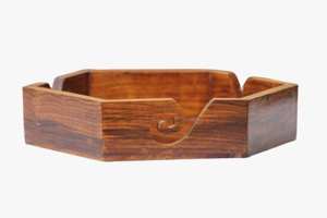 Bol en fil en bois 10x2.5 pouces porte-fil fait main pour crochet bol à tricoter pour crochet crochet et sac de voyage cadeau - Product Image 2