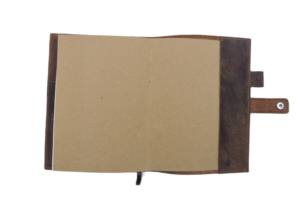 Journal de cahier rechargeable arbre de vie brun vintage fait à la main avec fermeture à pression et boucle de stylo en relief personnalisé - Product Image 4