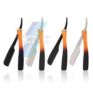 Suministros de peluquero personalizados, maquinilla de afeitar profesional de corte recto para peluquero, maquinilla de afeitar de una sola hoja con logotipo personalizado - Product Image 6