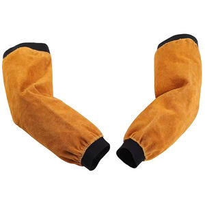 Manchons de soudage en cuir de vache de qualité supérieure Protection du bras résistant à la flamme pour soudeur 16.5 "taille longue - Product Image 1