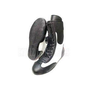 Chaussures de boxe professionnelles personnalisées en cuir de qualité supérieure nouveau design chaussures de sport prix de gros chaussures de boxe - Product Image 4