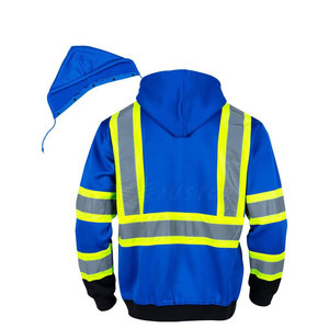 Reflective Hi Vis Hoodie Ropa de construcción Ropa DE TRABAJO Alta visibilidad Hi Vis Hoodie para hombres - Product Image 3