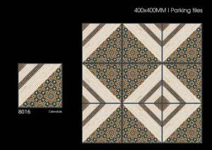 Dalles de parking extérieures en céramique mate 40x40cm 400x400mm pour allées, jardins et places de stationnement - Product Image 2