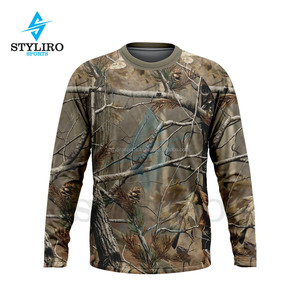 Camiseta Deportiva de Manga Larga para Hombre y Mujer, Transpirable, de Poliéster, con Estampado Digital, Ecológica, para Caza, Pesca y Actividades al Aire Libre - Product Image 1