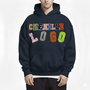 Sudadera con Capucha Moderna y Personalizada para Hombre, con Logotipo Bordado en Chenilla, Estilo Holgado, Informal, Deportivo - Product Image 3
