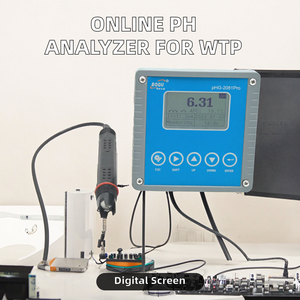 เครื่องวิเคราะห์ค่า <span class=keywords><strong>pH</strong></span> ออนไลน์แบบอุตสาหกรรม <span class=keywords><strong>4</strong></span>-<span class=keywords><strong>20</strong></span> มิลลิแอมป์ RS485 พร้อมการชดเชยอุณหภูมิ ความแม่นยำ 0.05pH หน้าจอ LED รองรับการปรับแต่งแบบ OEM/ODM - Product Image 2