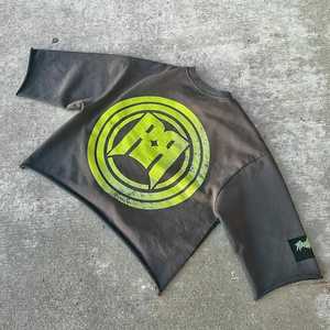 Camiseta de Verano para Hombre, de Algodón de Alta Calidad, Diseño Clásico con Cuello Redondo, Estilo Vintage, 240 Gramos, Transpirable, Venta al Por Mayor - Product Image 2