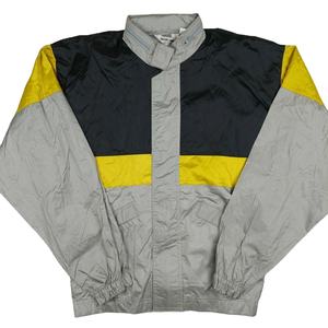 Chaqueta Cortavientos para Hombre, Bloques de Color, Forro de Malla Plateada, Cuello Alto, Tela de Poliéster, Transpirable, Secado Rápido, Hecho en BS 2026 - Product Image 1