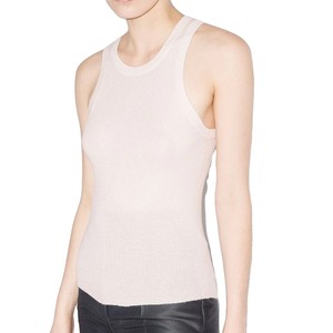 Camiseta sin mangas de algodón suave de alta calidad para mujer, cómoda, relajada, para correr, ejercicio, camiseta sin mangas, Croptop - Product Image 3