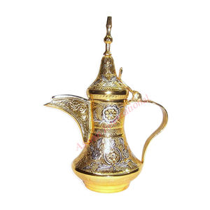 Brass Dallah Hammered Arabic coffee pot Handmade Arabic coffee maker Arabic Tea Coffee Pot <b>Copper</b> manufacturer high quality - Product Image 5