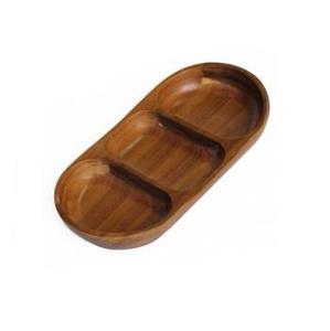 Assiette et vaisselle en bois fruits pour fête de mariage avec vaisselle taille différente et couleur bois naturel - Product Image 4