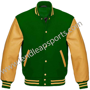 Alta calidad personalizado invierno Vintage Escuela Universidad hombres OEM Varisty chaquetas lana Letterman Crop Varsity chaqueta para hombres - Product Image 3