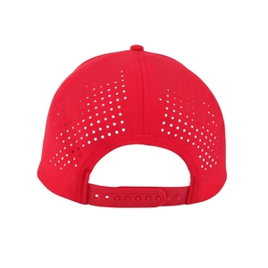 ผู้ผลิตเสื้อผ้ากอล์ฟ หมวกกอล์ฟแบบสั่งทำ 5 แผง แบบ Snapback  ปักลายฉลุด้วยเลเซอร์  โลโก้ปัก  หมวกประสิทธิภาพสูง  เชือกแบบสั่งทำ - Product Image 6