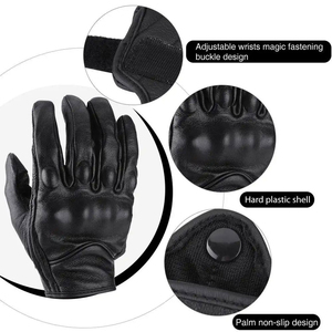 2025 Ropa deportiva de invierno Guantes de moto Cuero hecho a medida Impermeable a prueba de viento Unisex Servicio OEM - Product Image 4