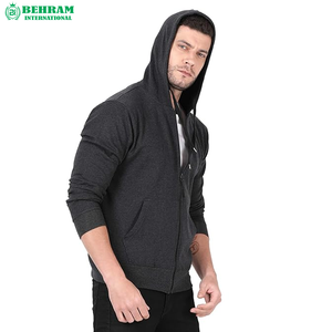 Nouveaux sweats à capuche zippés haut de gamme pour hommes, personnalisables, en polyester respirant à séchage rapide, pour l'hiver, décontractés, en tissu polaire français - Product Image 4