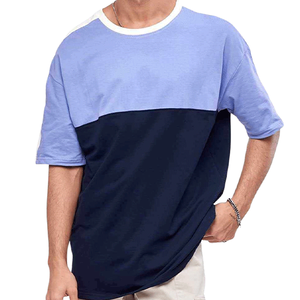 เสื้อยืดคอตตอนเจอร์ซีย์ทรงหลวม สตรีทแวร์ ระบายอากาศได้ดี สกรีนโลโก้ปักลายตามสั่ง คุณภาพสูง คอกลม เสื้อยืดผู้ชาย ขายดี - Product Image 1