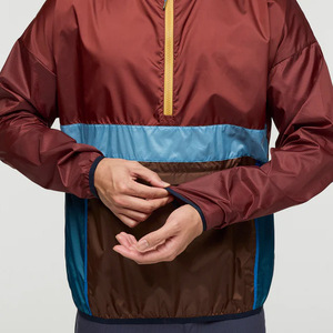 Coupe-vent pour hommes bicolore décontracté tricoté pour hommes couleur personnalisée du fabricant noir - Product Image 6