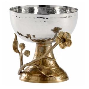 Vente à Chaud de Bols Martelés en Aluminium au Design Floral Parfait pour les Noix à Salade de Fruits Idéal pour le Service à Table de Restaurant d'Hôtel - Product Image 1