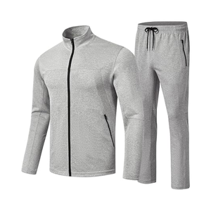 Fabricación de fábrica, ropa deportiva de calidad superior, chándales con cremallera, gimnasio, Fitness, conjuntos de chándal personalizados a prueba de viento para hombres - Product Image 3