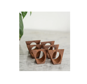 Porte-rond de serviette en bois Holder Case Disponible à bas prix Giveaway Gits De couleur bois foncé vente chaude - Product Image 2