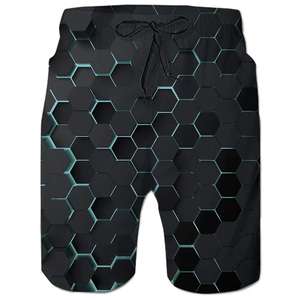 High Street Men's Custom Printed Shorts Summer Elastic High Waisted <b>Stretchy</b> Soft Comfortable - Product Image 6