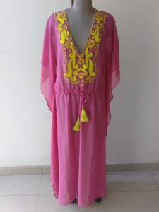 Vestido Liso de Moda para Mujer con Bordado - Product Image 2