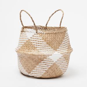 Panier à linge en herbe de mer haut de gamme paniers à ventre en paille naturelle pliables de haute qualité - Product Image 1