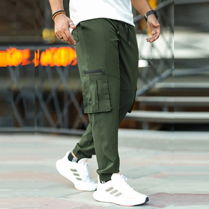 2025 pantalones de chándal Cargo para hombres, pantalones Cargo ecológicos para hombres, pantalones sostenibles para hombres, pantalones Cargo cortados y cosidos - Product Image 3