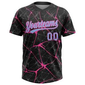 เสื้อซอฟต์บอลแขนครึ่งท่อนระบายอากาศได้ดีทนทานสำหรับผู้ชายผู้หญิงและผู้ใหญ่การพิมพ์สีสดใส - Product Image 2
