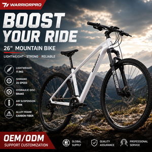 Bicicleta WARRIOR Pro de Fibra de Carbono de Alto Módulo con Transmisión SHIMANO XT M8100-12S y Horquilla de Suspensión de Aire para Senderos Todoterreno - Product Image 2