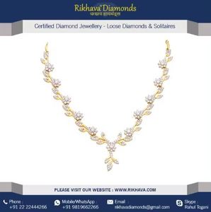 สร้อยคอเพชรแท้คุณภาพสูงสำหรับผู้หญิงเครื่องประดับที่หรูหราและหรูหราในชีวิตประจำวันดูสง่างามโดยซัพพลายเออร์ - Product Image 2