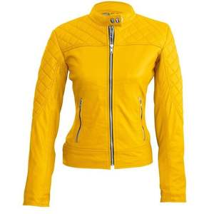 Nouveau design en cuir véritable fermeture éclair respirant femmes veste d'hiver fille style moderne et intérieur extérieur poches OEM en gros 2024 - Product Image 6