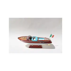 SPECIAL RIVA AQUARAMA WOODEN MODEL BOAT / HANDICRAFT MODEL SHIP_ready for display_Interiors seats are available with different c