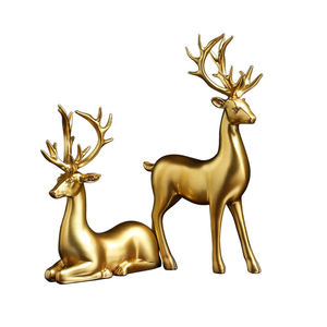 Wholesale Silver Nature Metal Reindeer Hanging Ornaments Christmas Tree Home Decoration Pendant in <b>Stockings</b> Style - Product Image 2