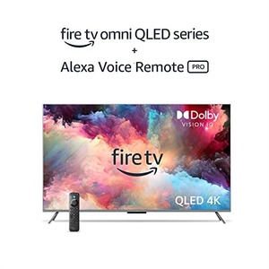 75-Inch 4K UHD QLED Smart TV with Fire TV Platform USB for Wi-Fi Black Cabinet - Product Image 2