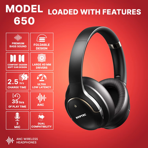 Casque sans fil Kyptec 650 ANC avec réduction de bruit avancée, audio clair pour la musique, les appels et les études - Product Image 4