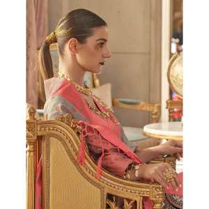 Sari en soie tissée gris zari attrayant avec blouse, tenue de mariage traditionnelle - Product Image 3