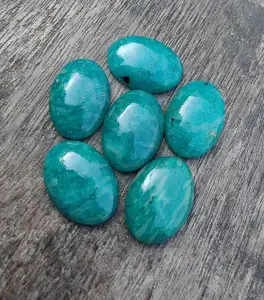 Top Grade Quality Natural Amazonite Oval Shape Cabochon Flat Back Calibrated Genuine Gemstones For Sale at Affordable Prices OEM