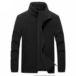 Veste bomber en polaire pour homme à capuche, douce et thermique, pour l'hiver, avec logo sur le devant, fermeture éclair, style moto et motard, vente directe d'usine - Product Image 5