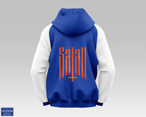 เสื้อฮู้ดพิมพ์ลายไหล่ตกทำจากผ้าฝ้ายเฮฟวี่เวทกำหนดได้เอง - Product Image 3