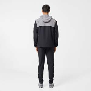 Conjunto de Dos Piezas de Chaqueta y Pantalones Deportivos de Invierno 100% Algodón con Cremallera Personalizada, Traje Deportivo Ligero Cortavientos - Product Image 6