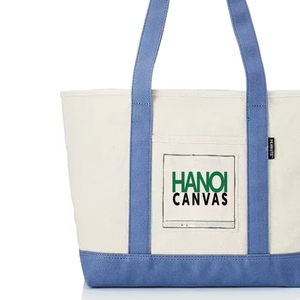 Sac fourre-tout en coton écologique à longue poignée, logo imprimé personnalisé, certifié BSCI, toile durable, taille personnalisée, achat direct - Product Image 6