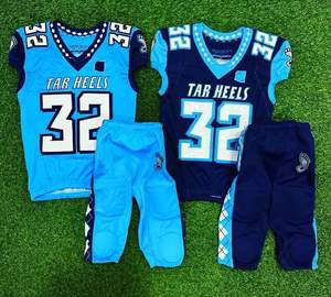 Ensembles d'uniformes de football américain personnalisés de nouveau design 100% maillot de sublimation respirant en polyester vente en ligne - Product Image 3