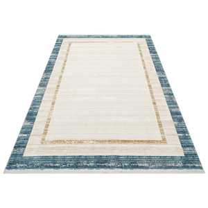 Tapis moderne multicolore Netline PR018 Perre, 60% viscose, 40% acrylique, pour chambre à coucher, bureau et chambre d'enfant, tapis Home Depot - Product Image 2