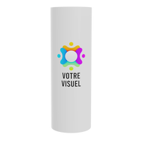 Gobelet long blanc personnalisé 7 cm, design européen, impression numérique sur mesure, réutilisable, sans BPA, compatible lave-vaisselle, écologique, pour fêtes