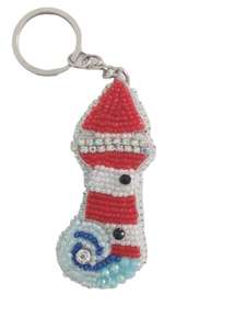 Llavero Bohemio a Cuadros con Cuentas, Personalizado, Hecho a Mano, Bordado con Cuentas de Semillas, Anillo de Metal Plateado, Amuleto para Bolso, Regalo - Product Image 3