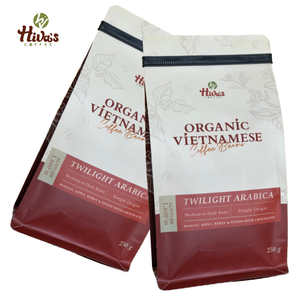 Café en grains Arabica pur torréfié directement de l'usine, qualité supérieure, vente en gros, sac de 0,25 kg, OEM ODM, parfum intense, corps plein, export. - Product Image 1