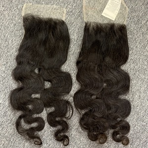 Venta al por mayor 100% Sin procesar Onda del cuerpo Virgen Cabello indio Color negro natural Mojado y ondulado Cabello trenzado - Product Image 6