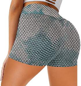 Pantalones deportivos ajustados de cintura alta para mujer al por mayor, shorts de yoga y fitness, shorts deportivos de moda para mujer, shorts de entrenamiento, shorts para realzar glúteos - Product Image 3