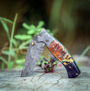 มีดเหล็กดามัสกัสเกรดอุตสาหกรรมสำหรับมืออาชีพใบมีดแบบคงที่ใบมีดคมสลักแบบกำหนดเองรับประกัน3ปีจากปากีสถาน - Product Image 5